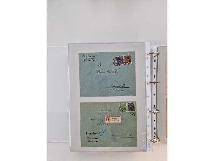 1920/23, umfangreiche Sammlung mit über 4600 Briefen, Karten und Ganzsachen. Dabei interessante Frankaturen, Blockeinheiten, 