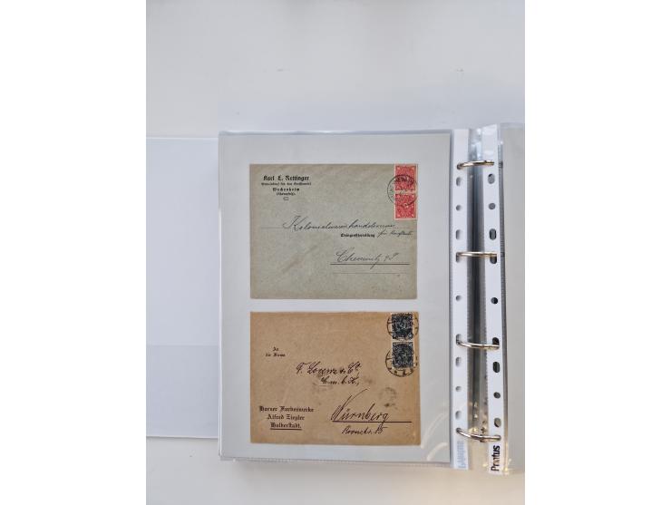 1920/23, umfangreiche Sammlung mit über 4600 Briefen, Karten und Ganzsachen. Dabei interessante Frankaturen, Blockeinheiten, 