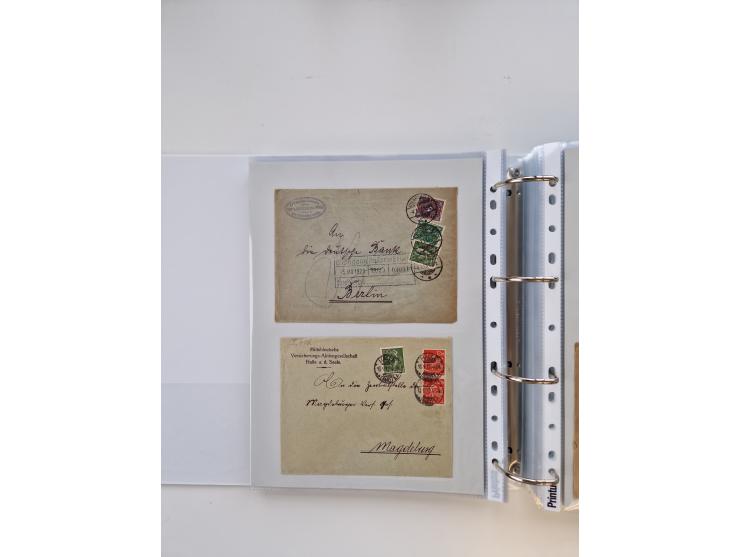 1920/23, umfangreiche Sammlung mit über 4600 Briefen, Karten und Ganzsachen. Dabei interessante Frankaturen, Blockeinheiten, 