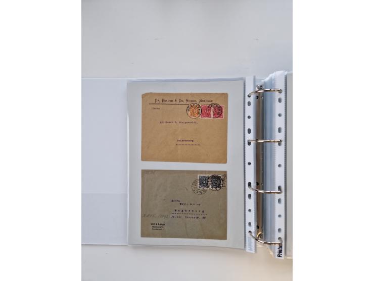 1920/23, umfangreiche Sammlung mit über 4600 Briefen, Karten und Ganzsachen. Dabei interessante Frankaturen, Blockeinheiten, 
