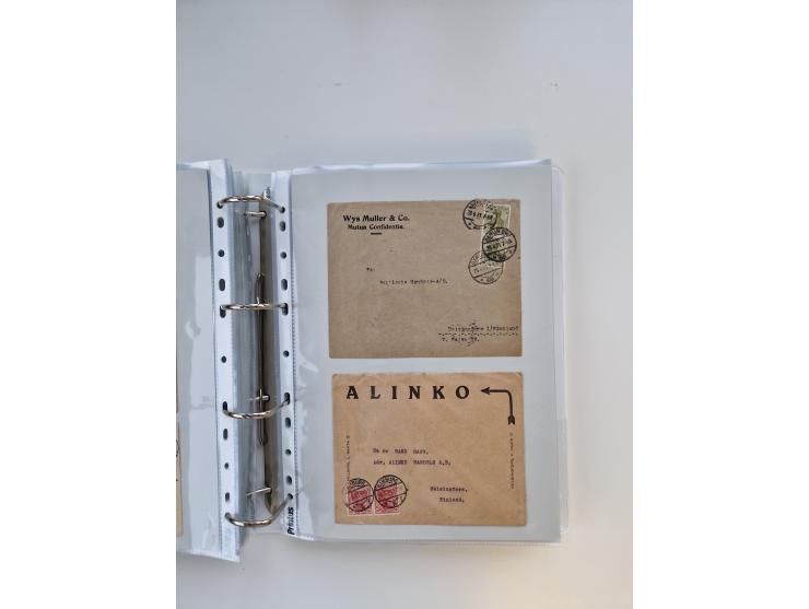 1920/23, umfangreiche Sammlung mit über 4600 Briefen, Karten und Ganzsachen. Dabei interessante Frankaturen, Blockeinheiten, 