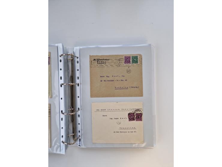 1920/23, umfangreiche Sammlung mit über 4600 Briefen, Karten und Ganzsachen. Dabei interessante Frankaturen, Blockeinheiten, 