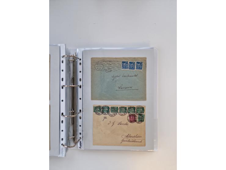 1920/23, umfangreiche Sammlung mit über 4600 Briefen, Karten und Ganzsachen. Dabei interessante Frankaturen, Blockeinheiten, 