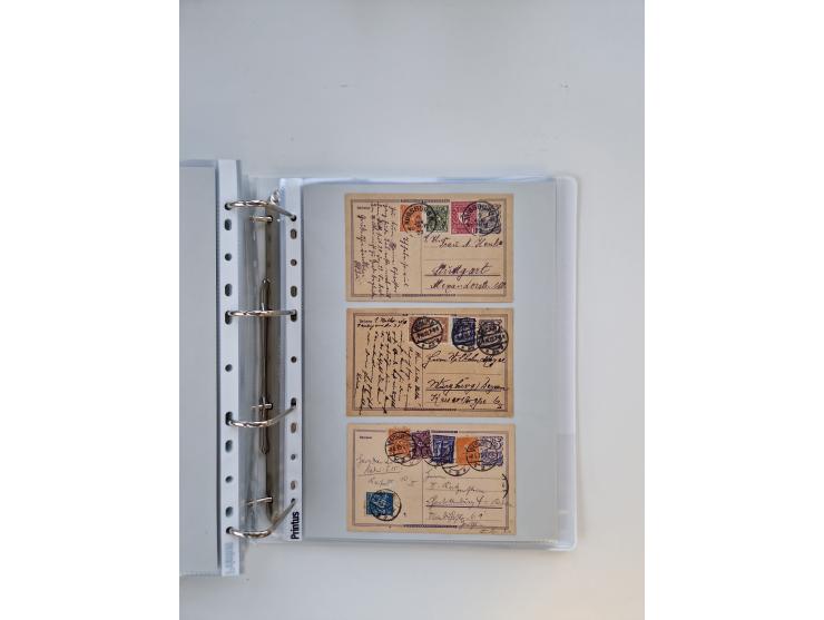 1920/23, umfangreiche Sammlung mit über 4600 Briefen, Karten und Ganzsachen. Dabei interessante Frankaturen, Blockeinheiten, 
