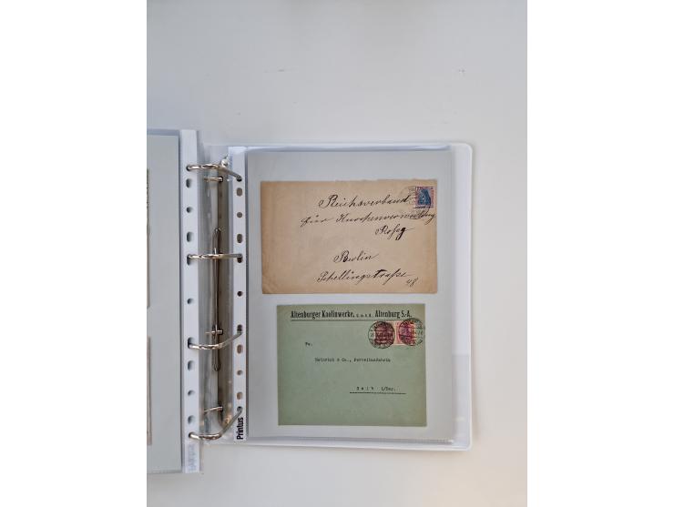 1920/23, umfangreiche Sammlung mit über 4600 Briefen, Karten und Ganzsachen. Dabei interessante Frankaturen, Blockeinheiten, 