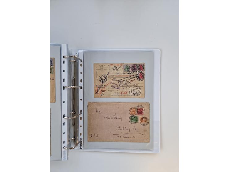 1920/23, umfangreiche Sammlung mit über 4600 Briefen, Karten und Ganzsachen. Dabei interessante Frankaturen, Blockeinheiten, 