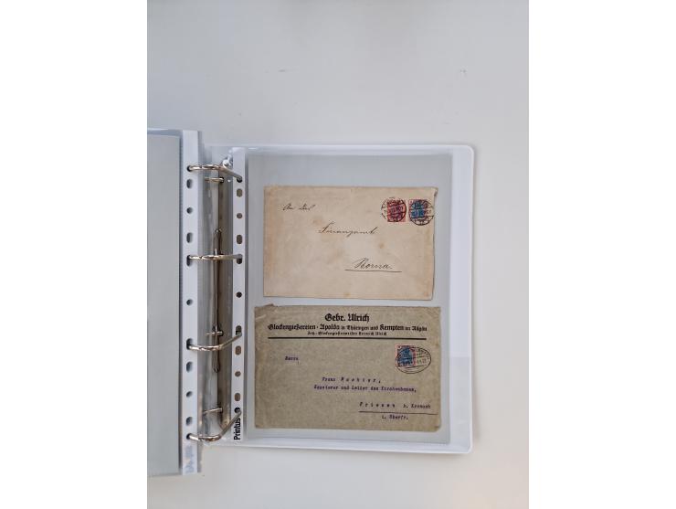 1920/23, umfangreiche Sammlung mit über 4600 Briefen, Karten und Ganzsachen. Dabei interessante Frankaturen, Blockeinheiten, 