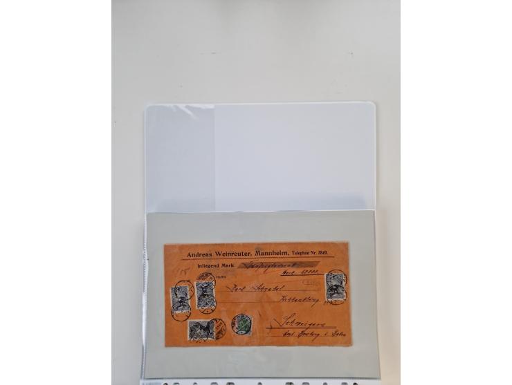 1920/23, umfangreiche Sammlung mit über 4600 Briefen, Karten und Ganzsachen. Dabei interessante Frankaturen, Blockeinheiten, 