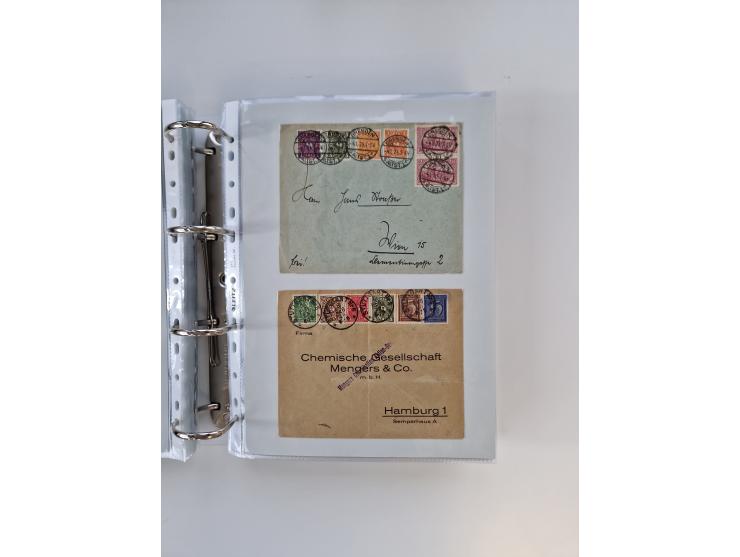 1920/23, umfangreiche Sammlung mit über 4600 Briefen, Karten und Ganzsachen. Dabei interessante Frankaturen, Blockeinheiten, 