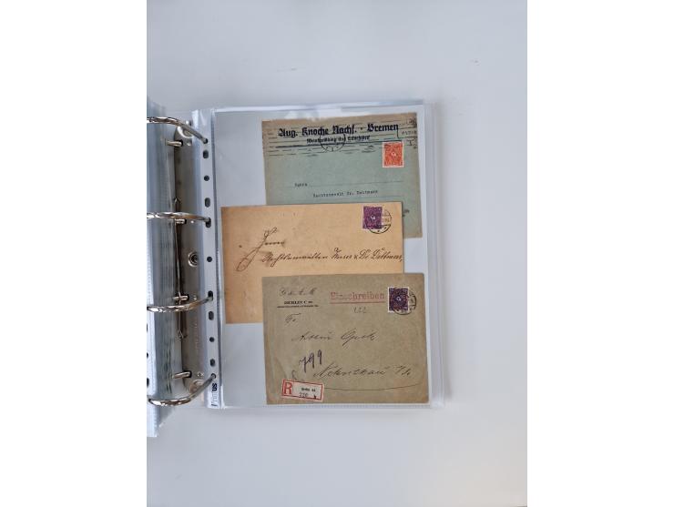 1920/23, umfangreiche Sammlung mit über 4600 Briefen, Karten und Ganzsachen. Dabei interessante Frankaturen, Blockeinheiten, 