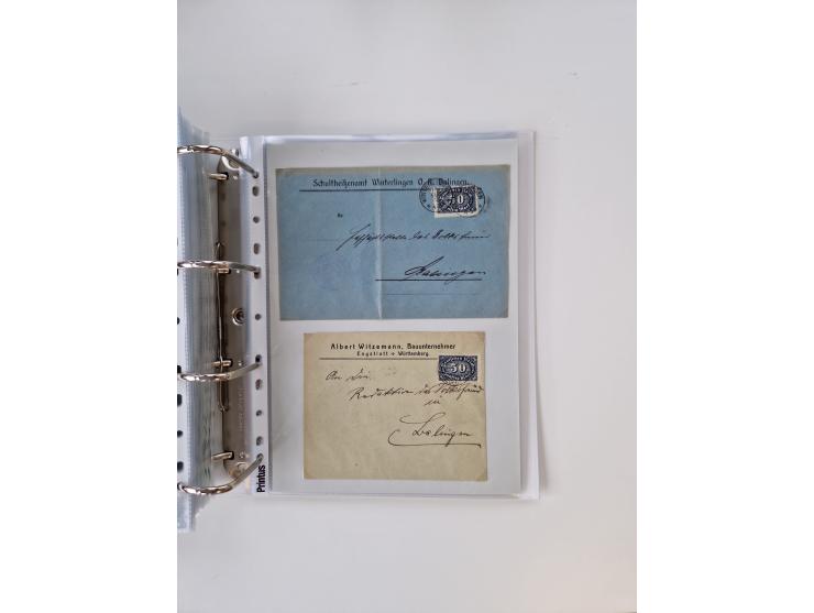 1920/23, umfangreiche Sammlung mit über 4600 Briefen, Karten und Ganzsachen. Dabei interessante Frankaturen, Blockeinheiten, 