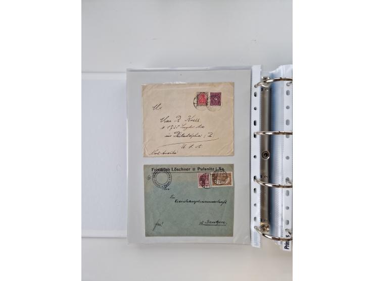 1920/23, umfangreiche Sammlung mit über 4600 Briefen, Karten und Ganzsachen. Dabei interessante Frankaturen, Blockeinheiten, 