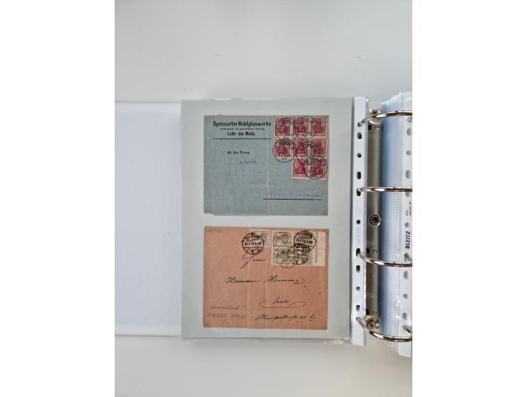 1920/23, umfangreiche Sammlung mit über 4600 Briefen, Karten und Ganzsachen. Dabei interessante Frankaturen, Blockeinheiten, 