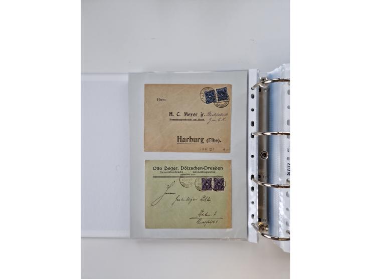 1920/23, umfangreiche Sammlung mit über 4600 Briefen, Karten und Ganzsachen. Dabei interessante Frankaturen, Blockeinheiten, 