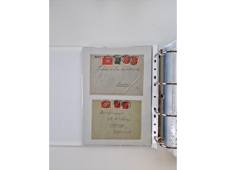 1920/23, umfangreiche Sammlung mit über 4600 Briefen, Karten und Ganzsachen. Dabei interessante Frankaturen, Blockeinheiten, 