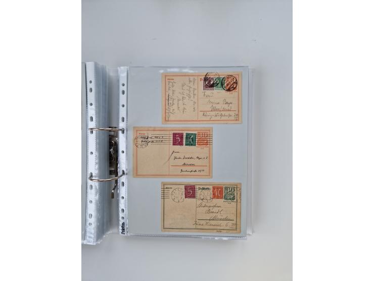 1920/23, umfangreiche Sammlung mit über 4600 Briefen, Karten und Ganzsachen. Dabei interessante Frankaturen, Blockeinheiten, 