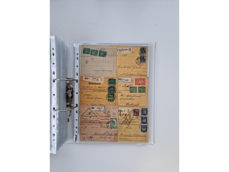 1920/23, umfangreiche Sammlung mit über 4600 Briefen, Karten und Ganzsachen. Dabei interessante Frankaturen, Blockeinheiten, 