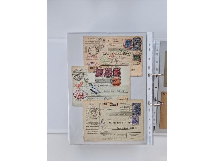 1920/23, umfangreiche Sammlung mit über 4600 Briefen, Karten und Ganzsachen. Dabei interessante Frankaturen, Blockeinheiten, 