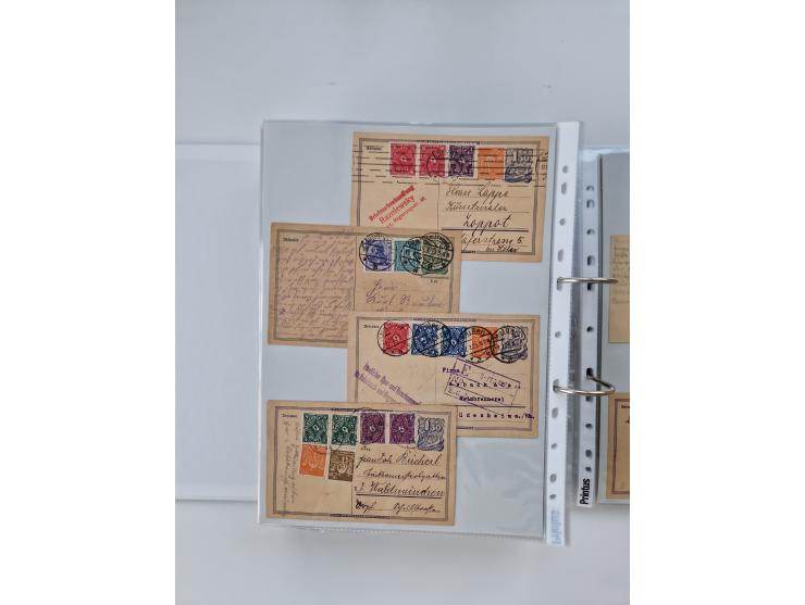 1920/23, umfangreiche Sammlung mit über 4600 Briefen, Karten und Ganzsachen. Dabei interessante Frankaturen, Blockeinheiten, 
