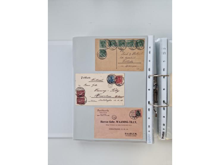 1920/23, umfangreiche Sammlung mit über 4600 Briefen, Karten und Ganzsachen. Dabei interessante Frankaturen, Blockeinheiten, 