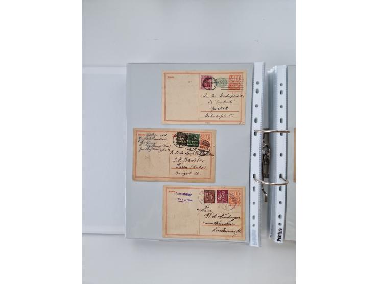 1920/23, umfangreiche Sammlung mit über 4600 Briefen, Karten und Ganzsachen. Dabei interessante Frankaturen, Blockeinheiten, 