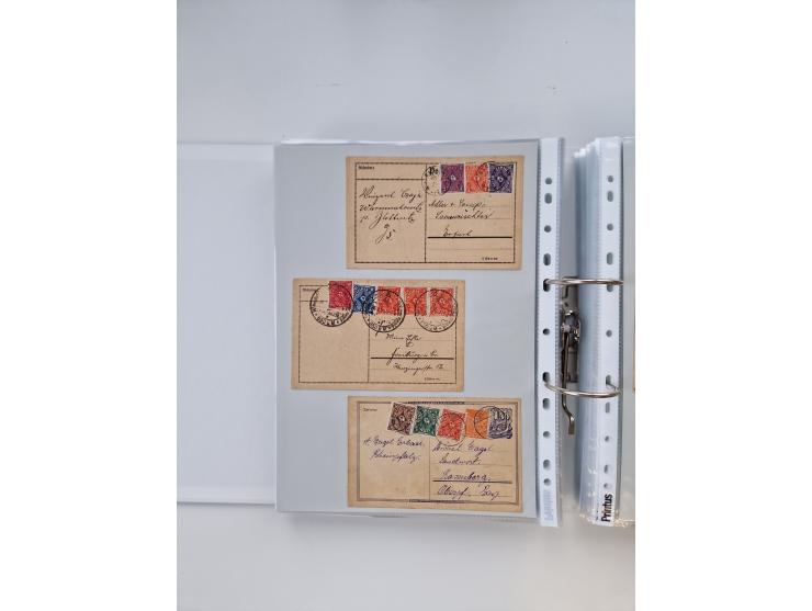 1920/23, umfangreiche Sammlung mit über 4600 Briefen, Karten und Ganzsachen. Dabei interessante Frankaturen, Blockeinheiten, 