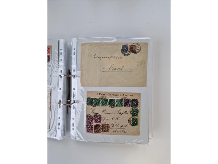 1920/23, umfangreiche Sammlung mit über 4600 Briefen, Karten und Ganzsachen. Dabei interessante Frankaturen, Blockeinheiten, 