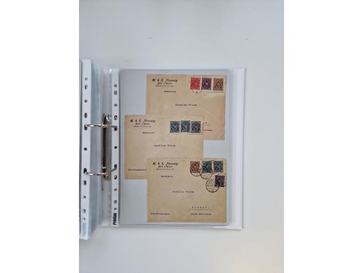 1920/23, umfangreiche Sammlung mit über 4600 Briefen, Karten und Ganzsachen. Dabei interessante Frankaturen, Blockeinheiten, 