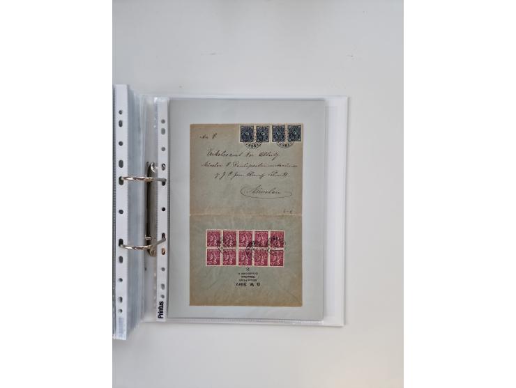 1920/23, umfangreiche Sammlung mit über 4600 Briefen, Karten und Ganzsachen. Dabei interessante Frankaturen, Blockeinheiten, 