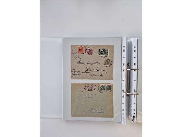 1920/23, umfangreiche Sammlung mit über 4600 Briefen, Karten und Ganzsachen. Dabei interessante Frankaturen, Blockeinheiten, 