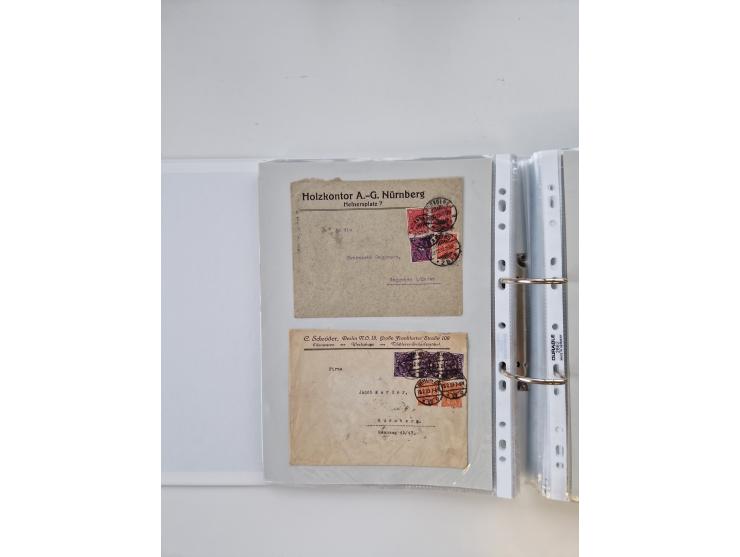 1920/23, umfangreiche Sammlung mit über 4600 Briefen, Karten und Ganzsachen. Dabei interessante Frankaturen, Blockeinheiten, 