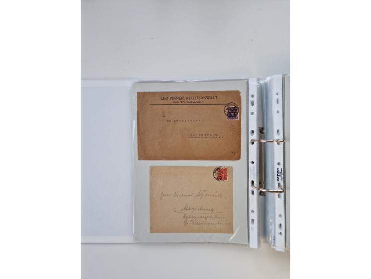 1920/23, umfangreiche Sammlung mit über 4600 Briefen, Karten und Ganzsachen. Dabei interessante Frankaturen, Blockeinheiten, 