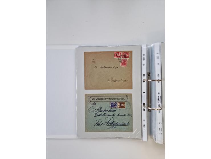 1920/23, umfangreiche Sammlung mit über 4600 Briefen, Karten und Ganzsachen. Dabei interessante Frankaturen, Blockeinheiten, 