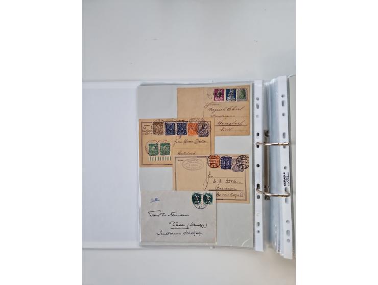 1920/23, umfangreiche Sammlung mit über 4600 Briefen, Karten und Ganzsachen. Dabei interessante Frankaturen, Blockeinheiten, 