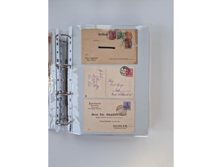 1920/23, umfangreiche Sammlung mit über 4600 Briefen, Karten und Ganzsachen. Dabei interessante Frankaturen, Blockeinheiten, 