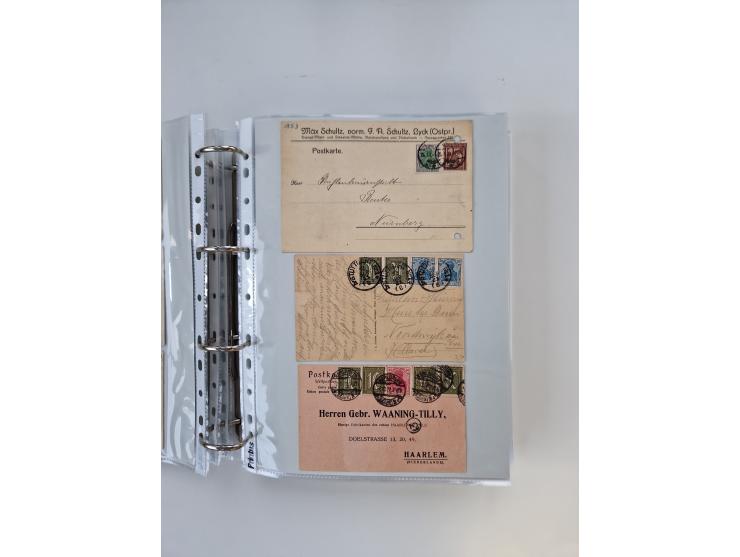 1920/23, umfangreiche Sammlung mit über 4600 Briefen, Karten und Ganzsachen. Dabei interessante Frankaturen, Blockeinheiten, 