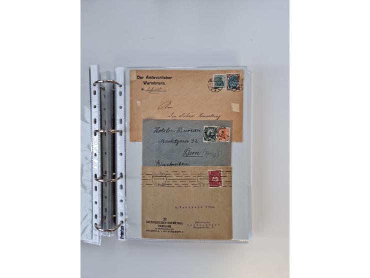 1920/23, umfangreiche Sammlung mit über 4600 Briefen, Karten und Ganzsachen. Dabei interessante Frankaturen, Blockeinheiten, 
