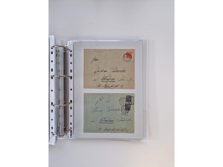 1920/23, umfangreiche Sammlung mit über 4600 Briefen, Karten und Ganzsachen. Dabei interessante Frankaturen, Blockeinheiten, 