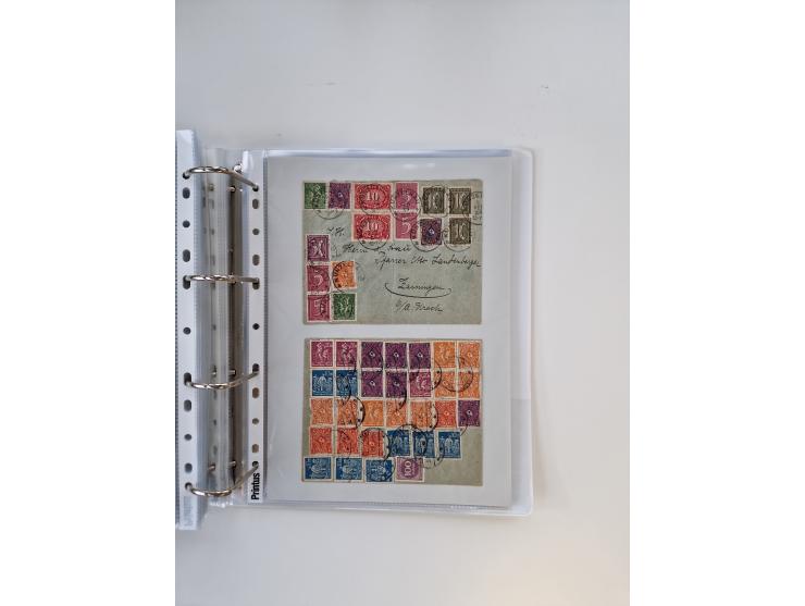 1920/23, umfangreiche Sammlung mit über 4600 Briefen, Karten und Ganzsachen. Dabei interessante Frankaturen, Blockeinheiten, 