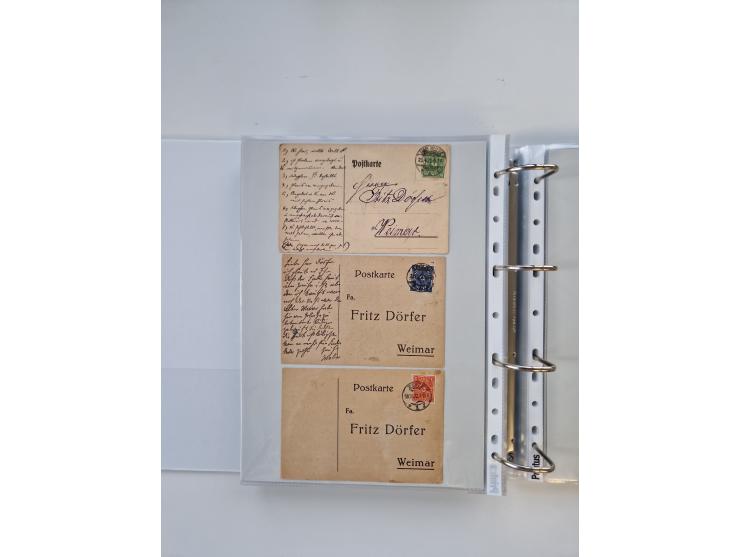 1920/23, umfangreiche Sammlung mit über 4600 Briefen, Karten und Ganzsachen. Dabei interessante Frankaturen, Blockeinheiten, 