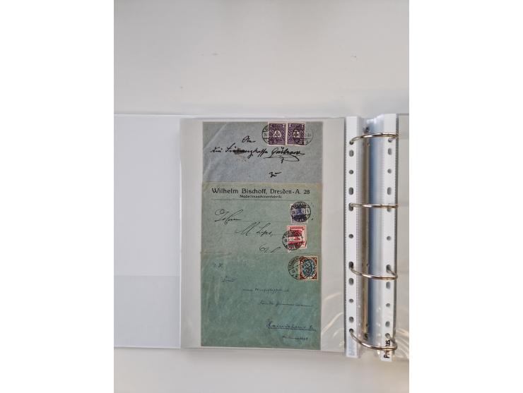 1920/23, umfangreiche Sammlung mit über 4600 Briefen, Karten und Ganzsachen. Dabei interessante Frankaturen, Blockeinheiten, 