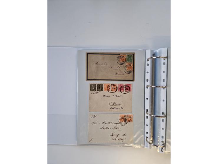 1920/23, umfangreiche Sammlung mit über 4600 Briefen, Karten und Ganzsachen. Dabei interessante Frankaturen, Blockeinheiten, 