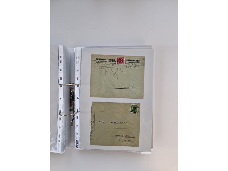 1920/23, umfangreiche Sammlung mit über 4600 Briefen, Karten und Ganzsachen. Dabei interessante Frankaturen, Blockeinheiten, 