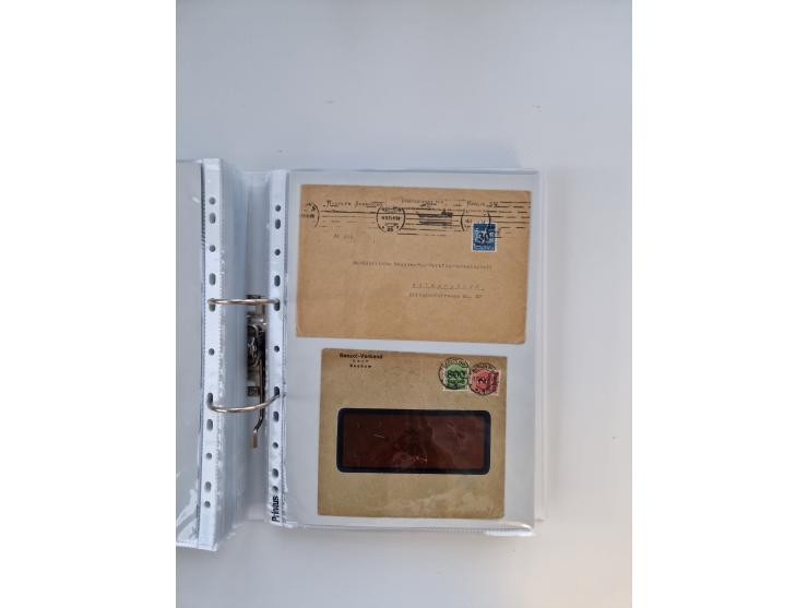 1920/23, umfangreiche Sammlung mit über 4600 Briefen, Karten und Ganzsachen. Dabei interessante Frankaturen, Blockeinheiten, 