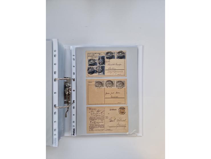 1920/23, umfangreiche Sammlung mit über 4600 Briefen, Karten und Ganzsachen. Dabei interessante Frankaturen, Blockeinheiten, 