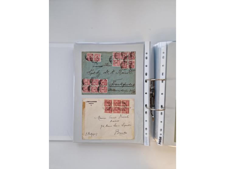 1920/23, umfangreiche Sammlung mit über 4600 Briefen, Karten und Ganzsachen. Dabei interessante Frankaturen, Blockeinheiten, 