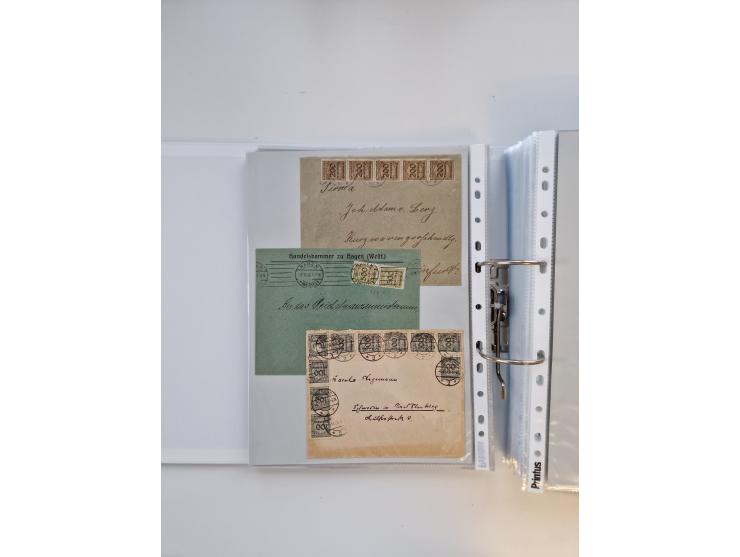 1920/23, umfangreiche Sammlung mit über 4600 Briefen, Karten und Ganzsachen. Dabei interessante Frankaturen, Blockeinheiten, 