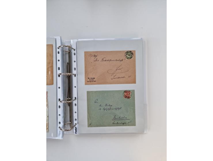 1920/23, umfangreiche Sammlung mit über 4600 Briefen, Karten und Ganzsachen. Dabei interessante Frankaturen, Blockeinheiten, 