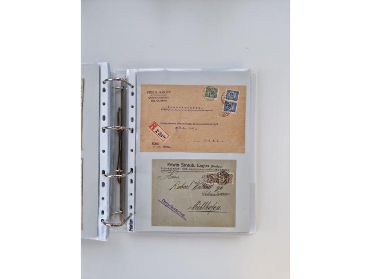 1920/23, umfangreiche Sammlung mit über 4600 Briefen, Karten und Ganzsachen. Dabei interessante Frankaturen, Blockeinheiten, 