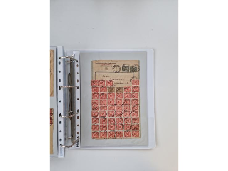1920/23, umfangreiche Sammlung mit über 4600 Briefen, Karten und Ganzsachen. Dabei interessante Frankaturen, Blockeinheiten, 